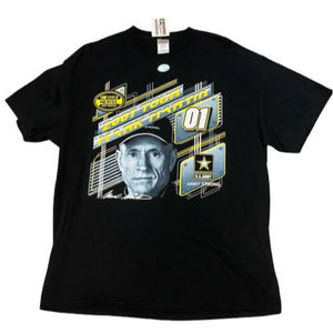 NASCAR Mark Martin #01 Nextel Cup Series 2007 Tour US Army T-Shirt XL 2-side Blk